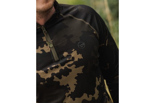 Korda Kool UPF Zip Jersey Dark Kamo