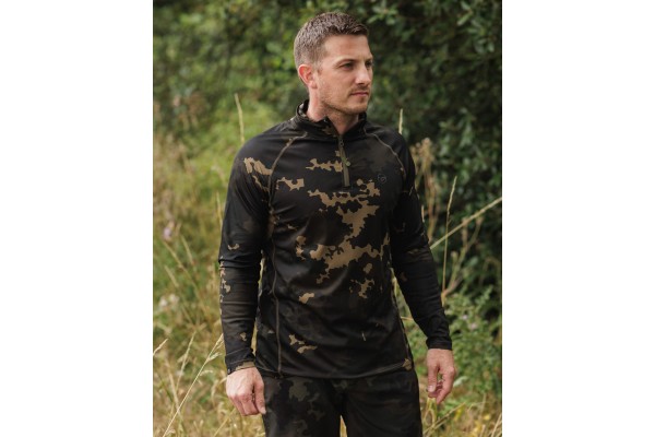 Korda Kool UPF Zip Jersey Dark Kamo