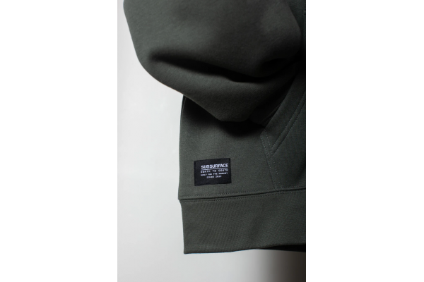 Subsurface Script Low Key Overisze Hoody Cypress