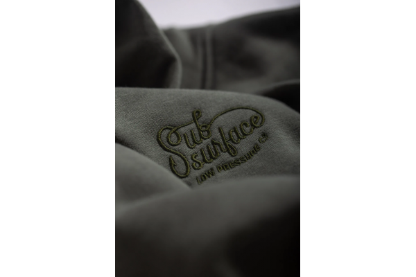 Subsurface Script Low Key Overisze Hoody Cypress