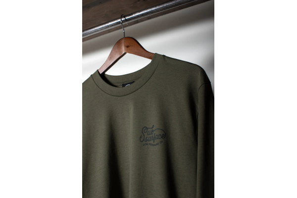 Subsurface Script Long Sleeve Olive Tee