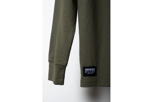 Subsurface Script Long Sleeve Olive Tee