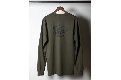 Subsurface Script Long Sleeve Olive Tee Subsurface Script Long Sleeve Olive Tee