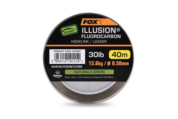 Fox Edges Illusion Fluorocarbon Hooklink/Leader
