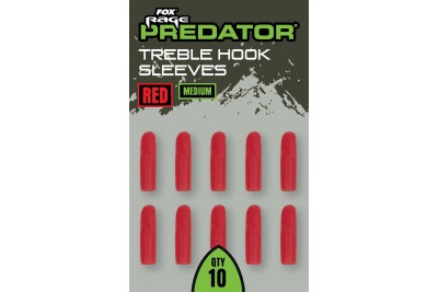 Fox Rage Predator Red Treble Hook Sleeves Fox Rage Predator Red Treble Hook Sleeves
