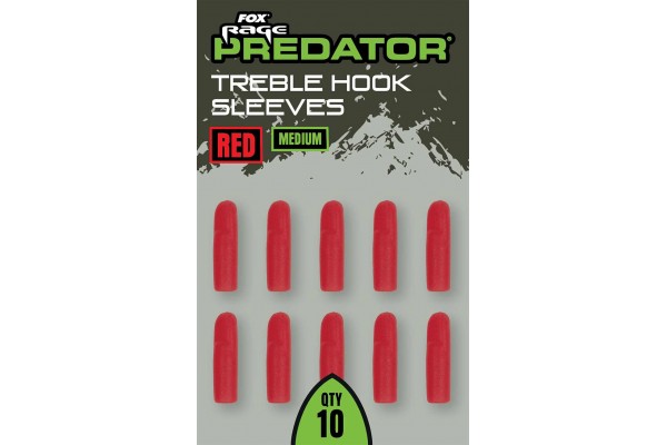 Fox Rage Predator Red Treble Hook Sleeves