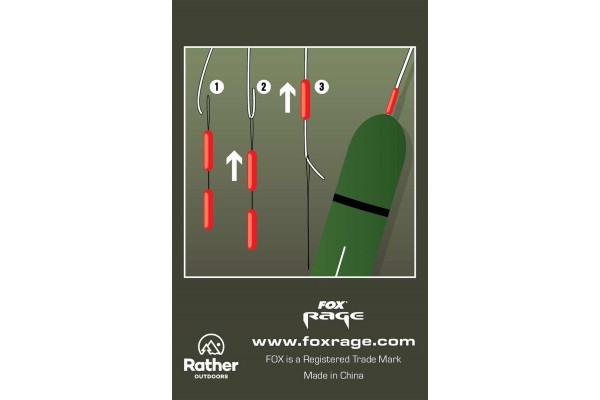 Fox Rage Predator Float Stops Red