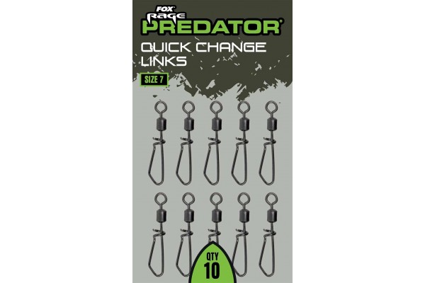 Fox Rage Predator Quick Change Links Size 7