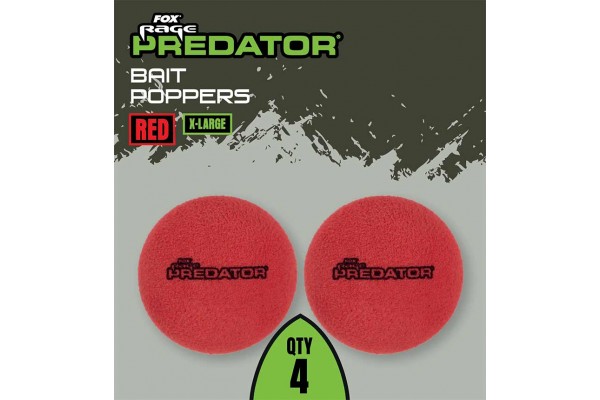 Fox Rage Predator Bait Poppers Red