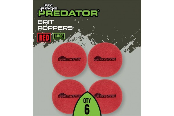 Fox Rage Predator Bait Poppers Red
