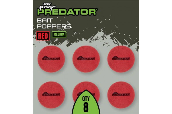 Fox Rage Predator Bait Poppers Red
