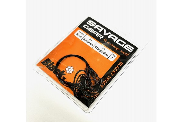 Savage Gear Black 7 Lure Trace 30cm 24lb