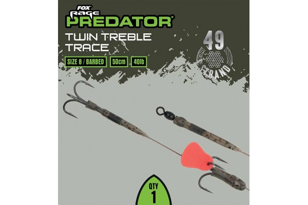 Fox Rage Predator Twin Treble Trace