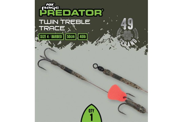 Fox Rage Predator Twin Treble Trace