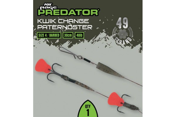 Fox Rage Predator Kwik Change Paternoster Trace