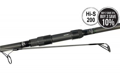 Free Spirit Hi S Black Carp Rod 13ft 200 Ti Forged 50mm Hutch Spec