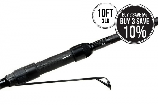 Free Spirit Hi S Black Carp Rods 10ft 3lb (40mm)
