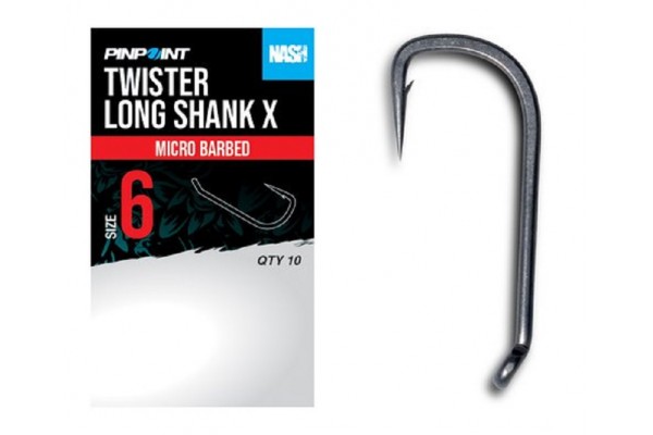 Nash Twister Long Shank X Hooks