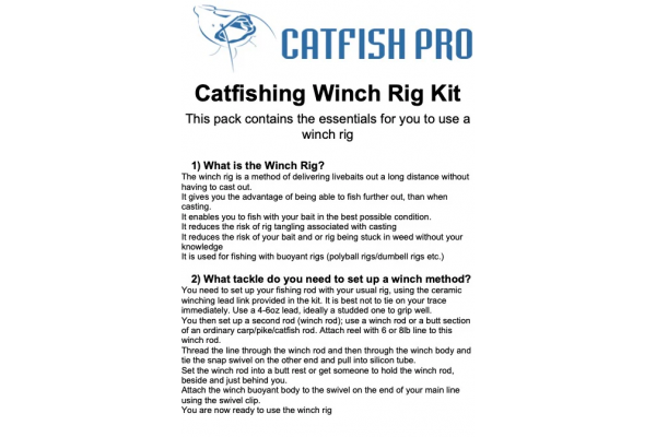 Catfish Pro Winch Rig Kit