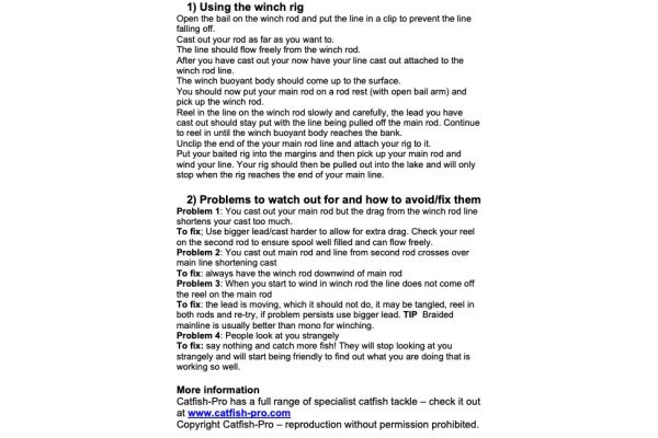 Catfish Pro Winch Rig Kit