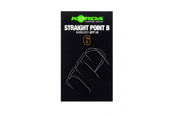 Korda Straight Point Hooks Barbless
