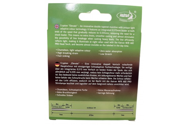 Katran Elevate Crypton Double Tapered Mono 0.33mm