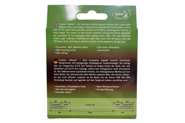 Katran Elevate Crypton Double Tapered Mono 0.31mm
