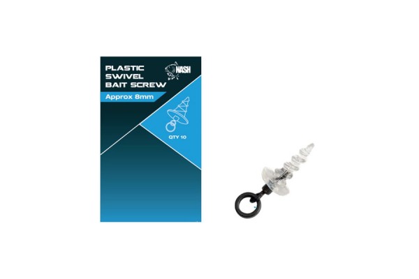 Nash Plastic Swivel Bait Screw 8mm