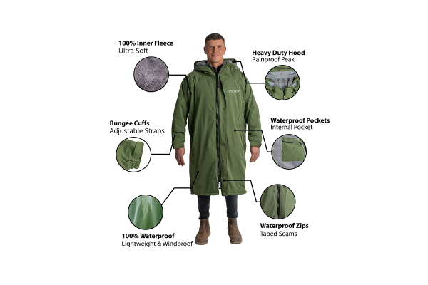 Catchdry 100% Waterproof Fishing Coat Stealth Camo