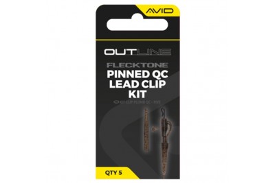 Avid Carp Outline Pinned QC Lead Clip Kit