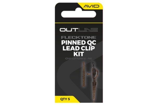 Avid Carp Outline Pinned QC Lead Clip Kit
