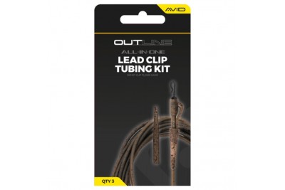 Avid Carp Outline Flecktone Lead Clip Tubing Kit