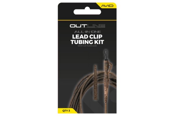 Avid Carp Outline Flecktone Lead Clip Tubing Kit
