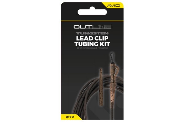 Avid Carp Outline Tungsten Lead Clip Tubing Kit