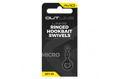 Avid Carp Outline Micro Ringed Hookbait Swivels