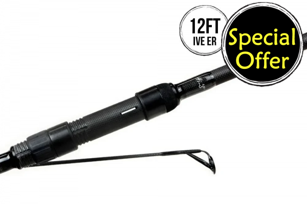 Free Spirit Hi S Black Carp Rod 12ft Ive ER Vortex Shadow 50mm Full Shrink