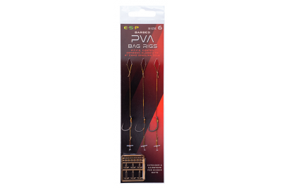 ESP PVA Bag Rigs - Barbed Size 4