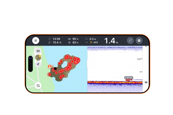 Deeper CHIRP Plus 4 Smart Sonar Fishfinder