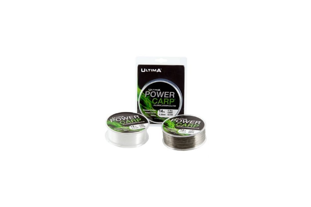 Ultima Power Link 12lb Weed Green 20m Pure Fluorocarbon Hooklink Carp Fishing 