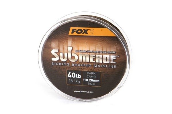 Fox Submerge Sinking Braided Mainline Dark Camo